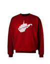 TooLoud West Virginia - United States Shape Adult Dark Sweatshirt-Sweatshirts-TooLoud-Deep-Red-Small-Davson Sales