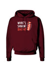 TooLoud What's Shakin' Bacon Dark Hoodie Sweatshirt-Hoodie-TooLoud-Maroon-Small-Davson Sales