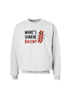 TooLoud What's Shakin' Bacon Sweatshirt-Sweatshirts-TooLoud-White-Small-Davson Sales