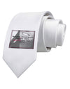 TooLoud Where Smiles Mark Twain Printed White Necktie