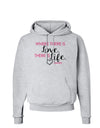 TooLoud Where There Is Love Gandhi Hoodie Sweatshirt-Hoodie-TooLoud-AshGray-Small-Davson Sales