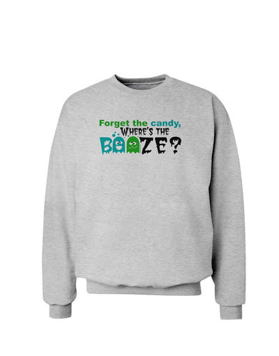 TooLoud Where's The Booze Sweatshirt-Sweatshirts-TooLoud-AshGray-Small-Davson Sales