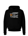 TooLoud Whiskey Is My Spirit Animal Dark Hoodie Sweatshirt-Hoodie-TooLoud-Black-Small-Davson Sales