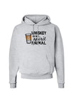 TooLoud Whiskey Is My Spirit Animal Hoodie Sweatshirt-Hoodie-TooLoud-AshGray-Small-Davson Sales