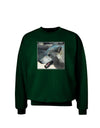 TooLoud White Wolf Face Adult Dark Sweatshirt-Sweatshirts-TooLoud-Deep-Forest-Green-Small-Davson Sales