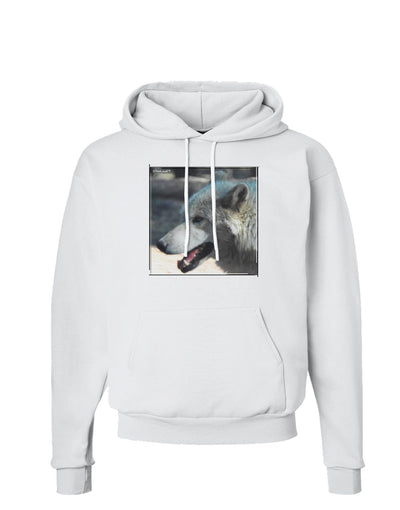 TooLoud White Wolf Face Hoodie Sweatshirt-Hoodie-TooLoud-White-Small-Davson Sales