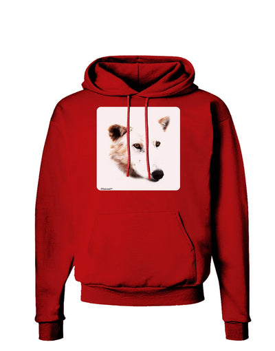 TooLoud White Wolf Head Cutout Dark Hoodie Sweatshirt-Hoodie-TooLoud-Red-Small-Davson Sales