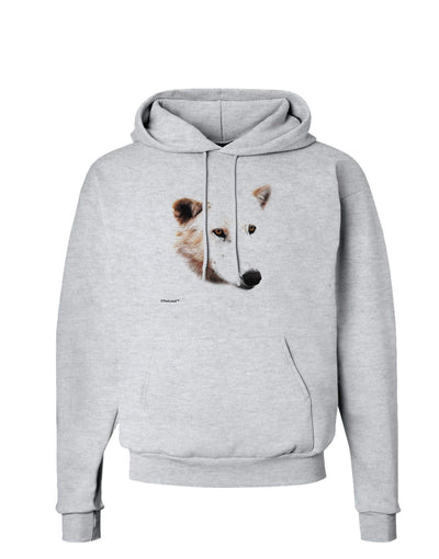 TooLoud White Wolf Head Cutout Hoodie Sweatshirt-Hoodie-TooLoud-AshGray-Small-Davson Sales