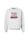 TooLoud Wife Mom Beast Sweatshirt-Sweatshirts-TooLoud-White-Small-Davson Sales