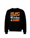 TooLoud Witches and Candy Color Adult Dark Sweatshirt-Sweatshirts-TooLoud-Black-Small-Davson Sales