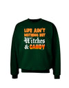 TooLoud Witches and Candy Color Adult Dark Sweatshirt-Sweatshirts-TooLoud-Deep-Forest-Green-Small-Davson Sales