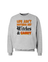 TooLoud Witches and Candy Color Sweatshirt-Sweatshirts-TooLoud-AshGray-Small-Davson Sales