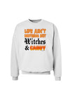 TooLoud Witches and Candy Color Sweatshirt-Sweatshirts-TooLoud-White-Small-Davson Sales