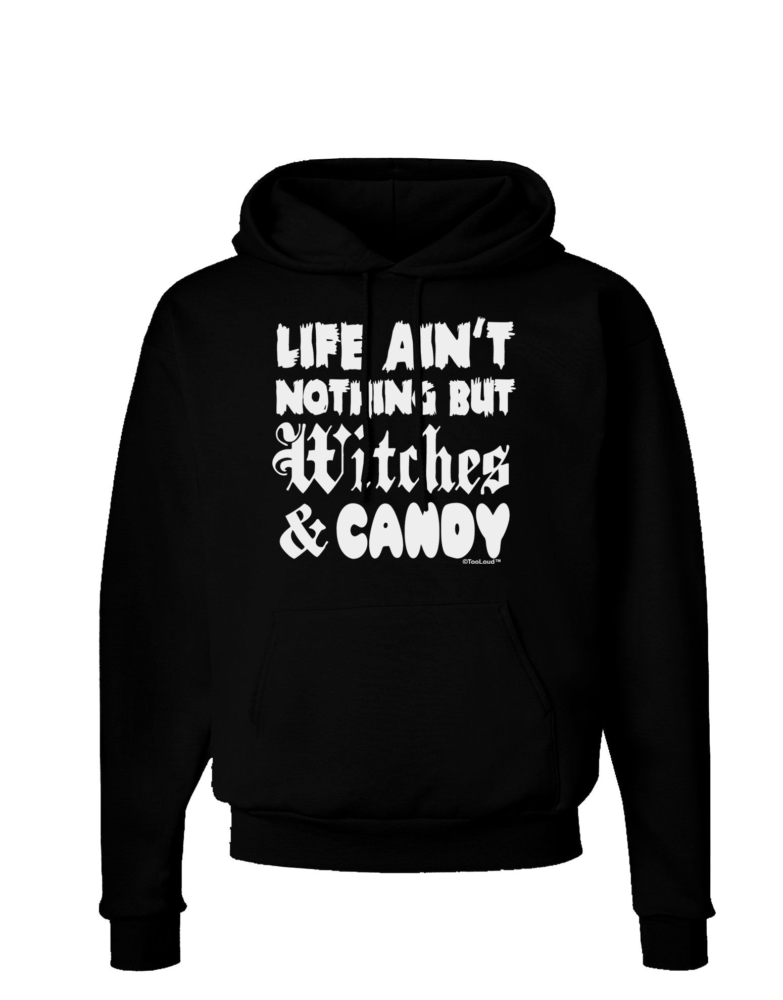 TooLoud Witches and Candy Dark Hoodie Sweatshirt-Hoodie-TooLoud-Black-Small-Davson Sales