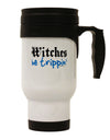 TooLoud Witches Be Trippin Blue Stainless Steel 14oz Travel Mug-Travel Mugs-TooLoud-White-Davson Sales