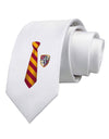 TooLoud Wizard Tie Red and Yellow Printed White Necktie