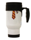TooLoud Wizard Uniform Red and Yellow Stainless Steel 14oz Travel Mug All Over Print-Travel Mugs-TooLoud-White-Davson Sales