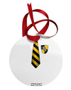 TooLoud Wizard Uniform Yellow and Black AOP Circular Metal Ornament All Over Print-Ornament-TooLoud-White-Davson Sales