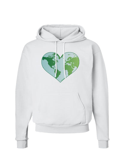 TooLoud World Globe Heart Hoodie Sweatshirt-Hoodie-TooLoud-White-Small-Davson Sales