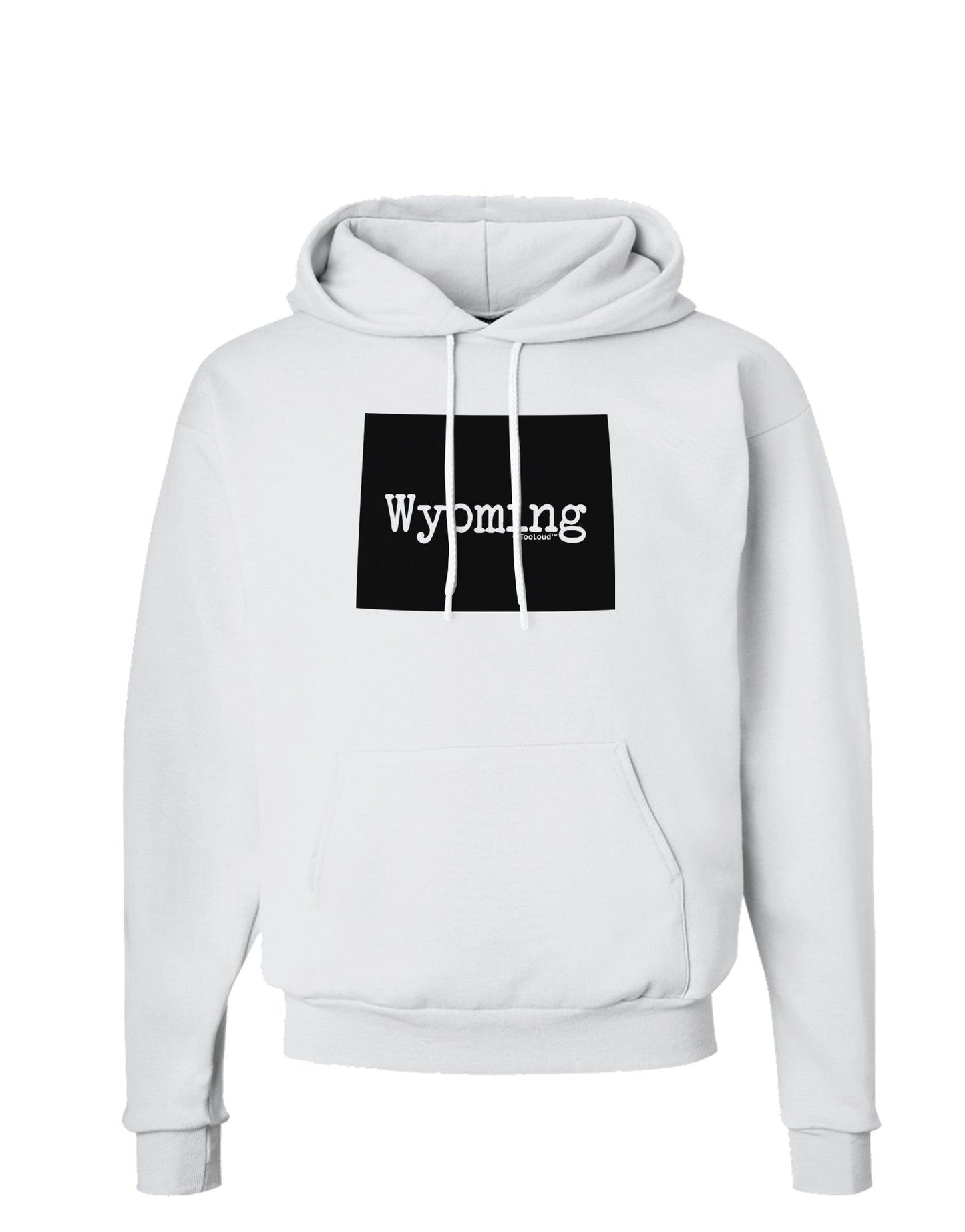 TooLoud Wyoming - United States Shape Hoodie Sweatshirt-Hoodie-TooLoud-White-Small-Davson Sales