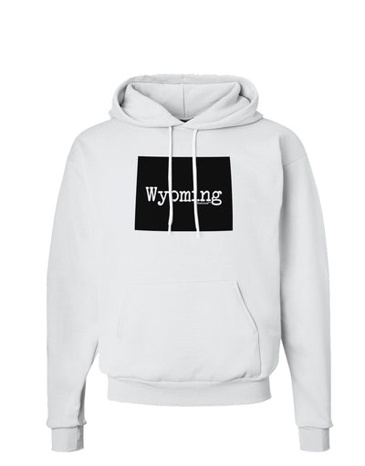 TooLoud Wyoming - United States Shape Hoodie Sweatshirt-Hoodie-TooLoud-White-Small-Davson Sales