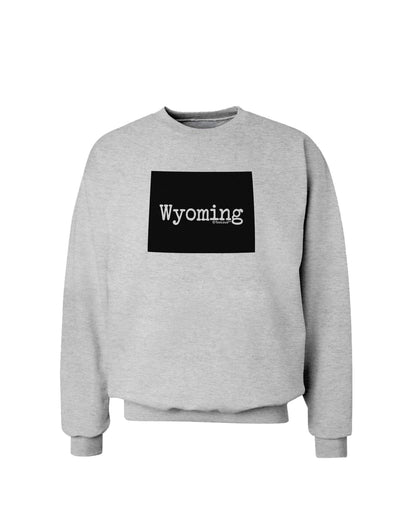 TooLoud Wyoming - United States Shape Sweatshirt-Sweatshirts-TooLoud-AshGray-Small-Davson Sales