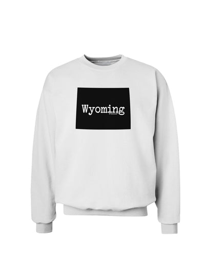 TooLoud Wyoming - United States Shape Sweatshirt-Sweatshirts-TooLoud-White-Small-Davson Sales