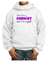 TooLoud Yes I am a Chemist Girl Youth Hoodie Pullover Sweatshirt-Youth Hoodie-TooLoud-White-XS-Davson Sales