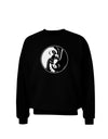 TooLoud Yin Yang Chicken Adult Dark Sweatshirt-Sweatshirts-TooLoud-Black-Small-Davson Sales