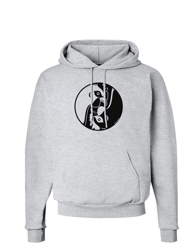 TooLoud Yin Yang Chicken Hoodie Sweatshirt-Hoodie-TooLoud-AshGray-Small-Davson Sales