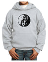 TooLoud Yin Yang Chicken Youth Hoodie Pullover Sweatshirt-Youth Hoodie-TooLoud-Ash-XS-Davson Sales