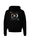 TooLoud You Must Eleanor R Dark Hoodie Sweatshirt-Hoodie-TooLoud-Black-Small-Davson Sales