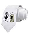 TooLoud Your Girlfriend My Girlfriend Military Printed White Necktie