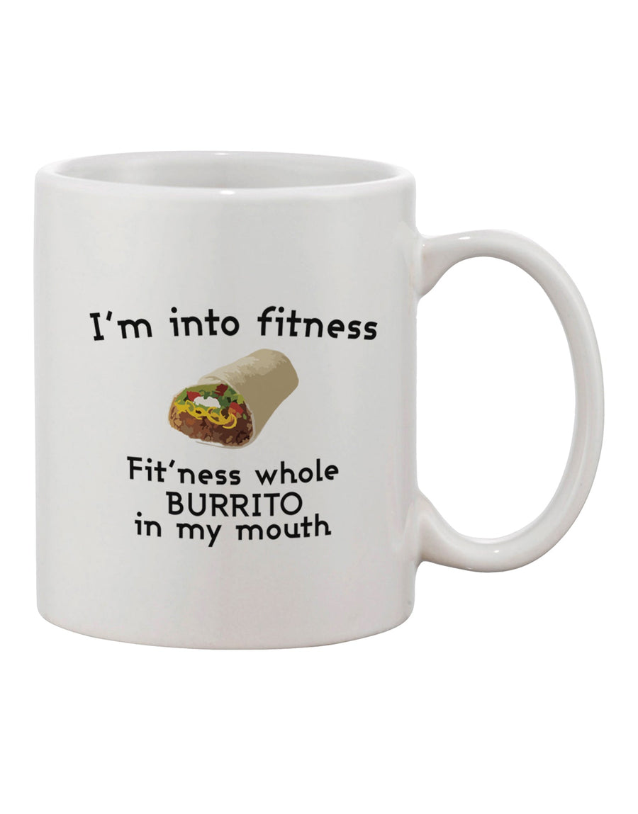 TooLoud's Expertly Crafted 11 oz Coffee Mug - Perfect for Fitness Enthusiasts and Burrito Lovers-11 OZ Coffee Mug-TooLoud-White-Davson Sales