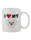 TooLoud's Expertly Crafted - Adorable Bulldog - White Printed 11 oz Coffee Mug - Perfect for Dog Lovers-11 OZ Coffee Mug-TooLoud-White-Davson Sales