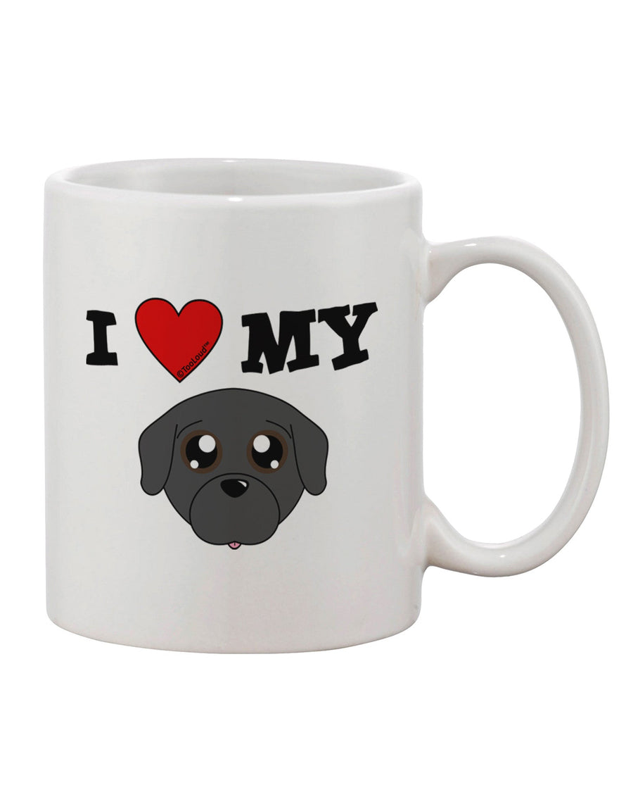 TooLoud's Expertly Crafted - Adorable Pug Design - Sleek 11 oz Coffee Mug-11 OZ Coffee Mug-TooLoud-White-Davson Sales