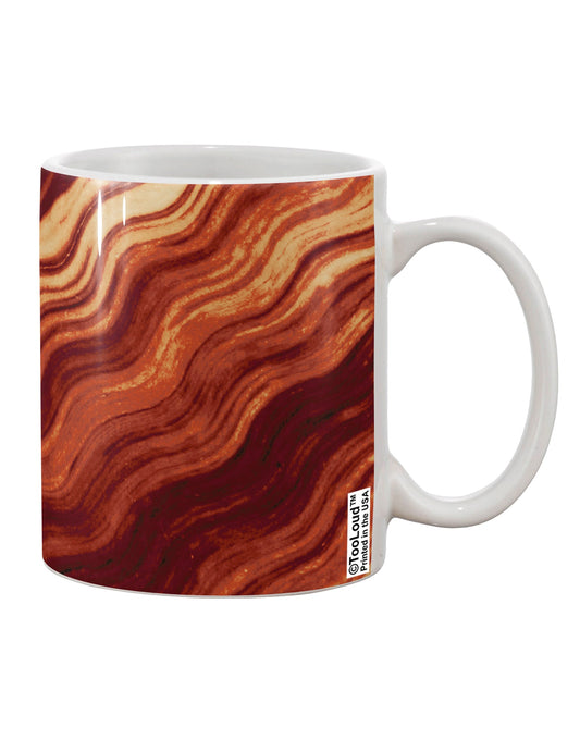 TooLoud's Expertly Crafted Bacon-Themed 11 oz Coffee Mug - Perfect for Bacon Lovers-11 OZ Coffee Mug-TooLoud-White-Davson Sales