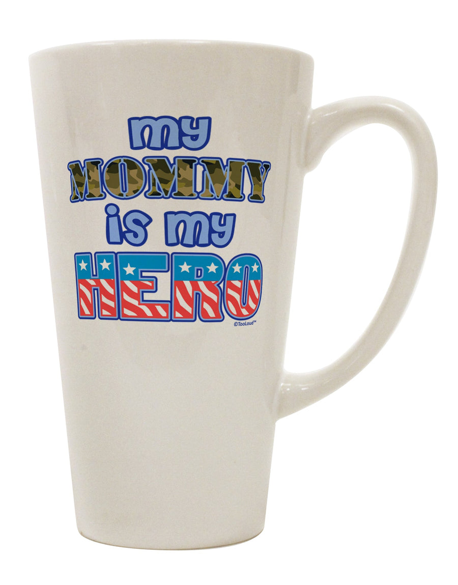 TooLoud's Expertly Crafted Blue 16 Ounce Conical Latte Coffee Mug - A Tribute to Our Heroic Armed Forces-Conical Latte Mug-TooLoud-White-Davson Sales