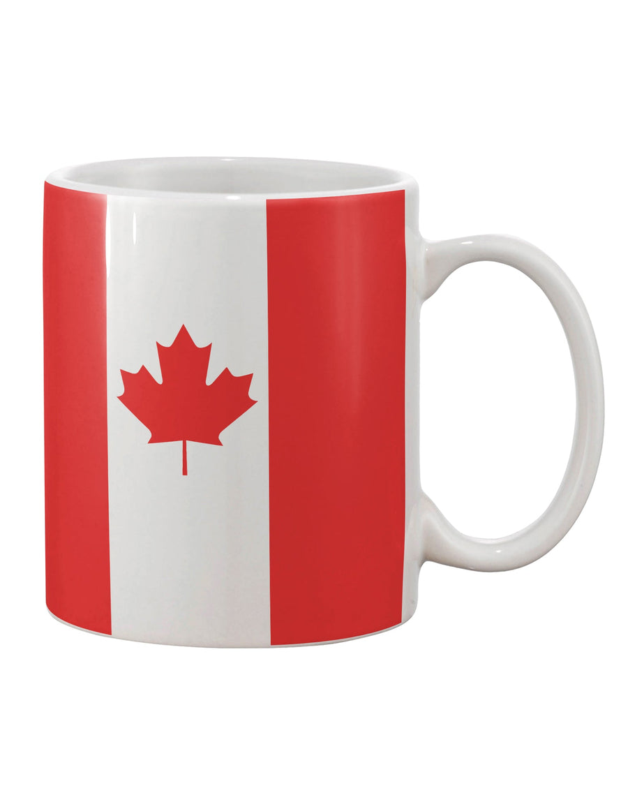 TooLoud's Expertly Crafted Canadian Flag All Over Printed 11 oz Coffee Mug - Perfect for Sipping in Style-11 OZ Coffee Mug-TooLoud-White-Davson Sales