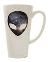 TooLoud's Expertly Crafted Extraterrestrial Face - Space #1 16 Ounce Conical Latte Coffee Mug - Perfect for Drinkware Enthusiasts-Conical Latte Mug-TooLoud-White-Davson Sales