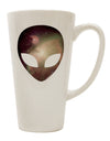 TooLoud's Expertly Crafted Extraterrestrial Face - Space #2 16 Ounce Conical Latte Coffee Mug - Perfect for Drinkware Enthusiasts-Conical Latte Mug-TooLoud-White-Davson Sales