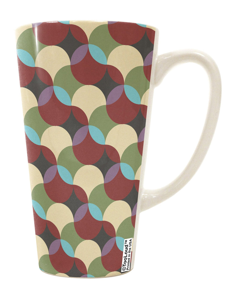 TooLoud's Expertly Crafted Geometric Abstract AOP 16 Ounce Conical Latte Coffee Mug - Perfect for Beverage Enthusiasts-Conical Latte Mug-TooLoud-White-Davson Sales