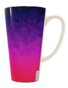 TooLoud's Expertly Crafted Geometric Gradient AOP 16 Ounce Conical Latte Coffee Mug - Elevate Your Drinkware Collection-Conical Latte Mug-TooLoud-White-Davson Sales