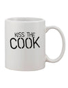 TooLoud's Expertly Crafted Kiss the Cook Grill Master 11 oz Coffee Mug - Perfect for Beverage Enthusiasts-11 OZ Coffee Mug-TooLoud-White-Davson Sales