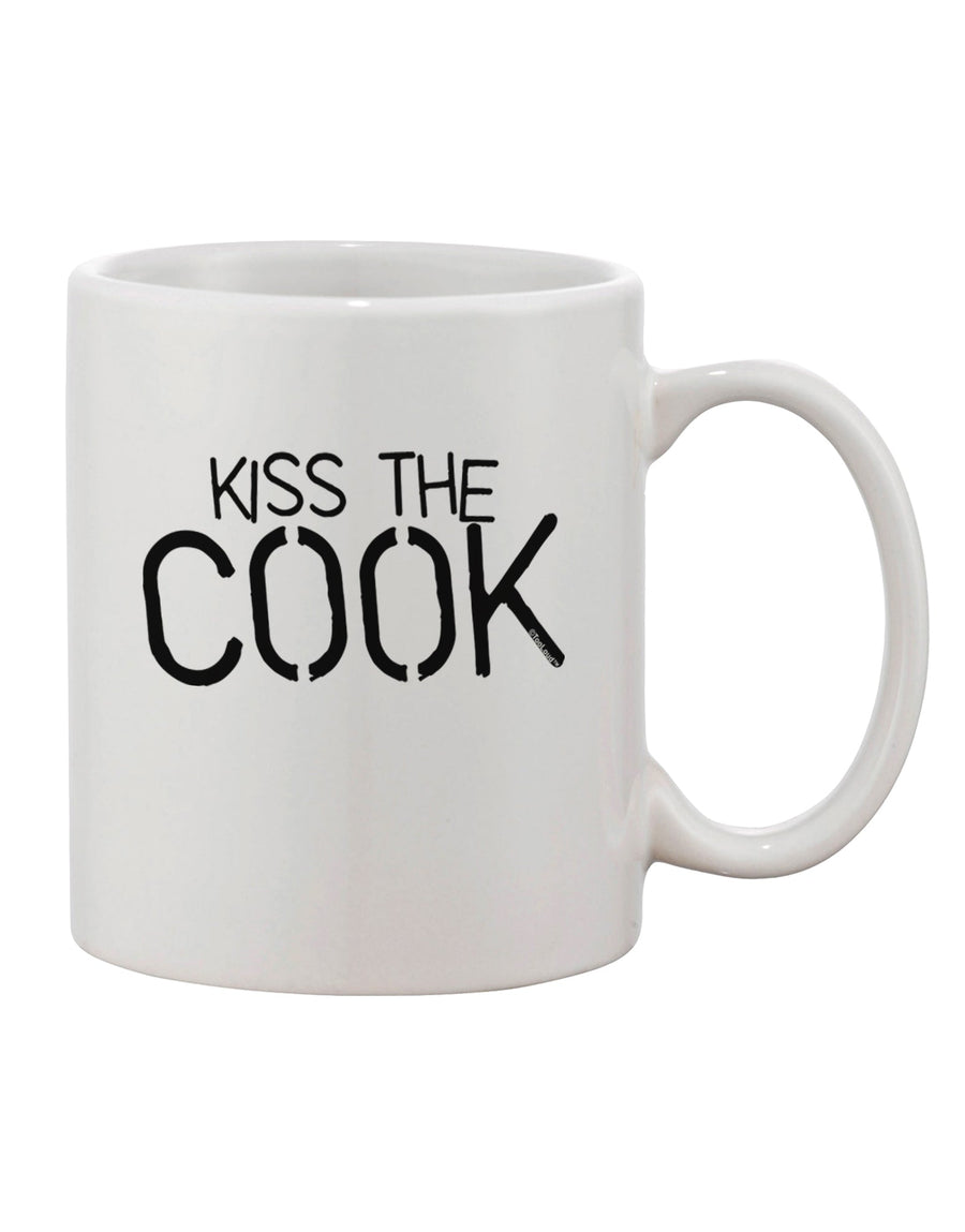 TooLoud's Expertly Crafted Kiss the Cook Grill Master 11 oz Coffee Mug - Perfect for Beverage Enthusiasts-11 OZ Coffee Mug-TooLoud-White-Davson Sales