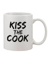 TooLoud's Expertly Crafted Kiss the Cook Grill Master 2 - Text Printed 11 oz Coffee Mug - Perfect for Beverage Enthusiasts-11 OZ Coffee Mug-TooLoud-White-Davson Sales