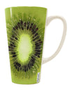 TooLoud's Expertly Crafted Kiwi Fruit 16 Ounce Conical Latte Coffee Mug - Perfect for Drinkware Enthusiasts-Conical Latte Mug-TooLoud-White-Davson Sales