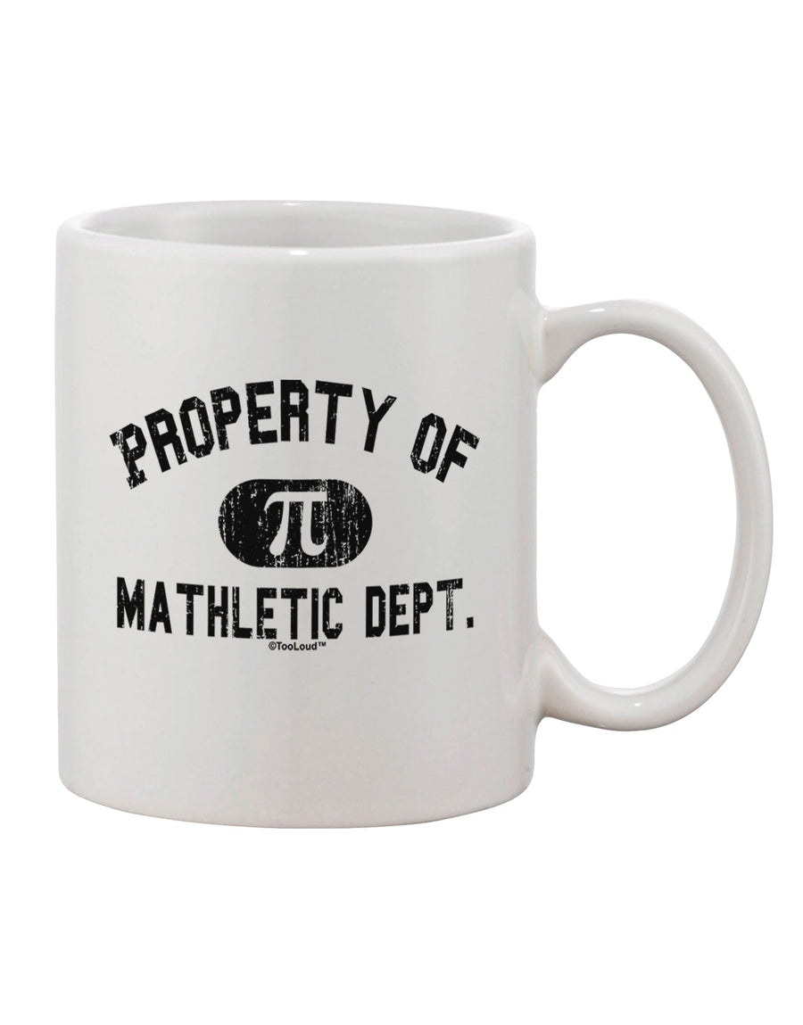 TooLoud's Expertly Crafted Mathletic Department Distressed Printed 11 oz Coffee Mug - Perfect for the Discerning Drinkware Enthusiast-11 OZ Coffee Mug-TooLoud-White-Davson Sales