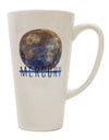 TooLoud's Expertly Crafted Planet Mercury Conical Latte Coffee Mug - Perfect for Coffee Connoisseurs-Conical Latte Mug-TooLoud-White-Davson Sales