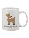 TooLoud's Expertly Crafted Santa's Little Helper Cute Rudolph Christmas Printed 11 oz Coffee Mug - Perfect for Festive Beverages-11 OZ Coffee Mug-TooLoud-White-Davson Sales